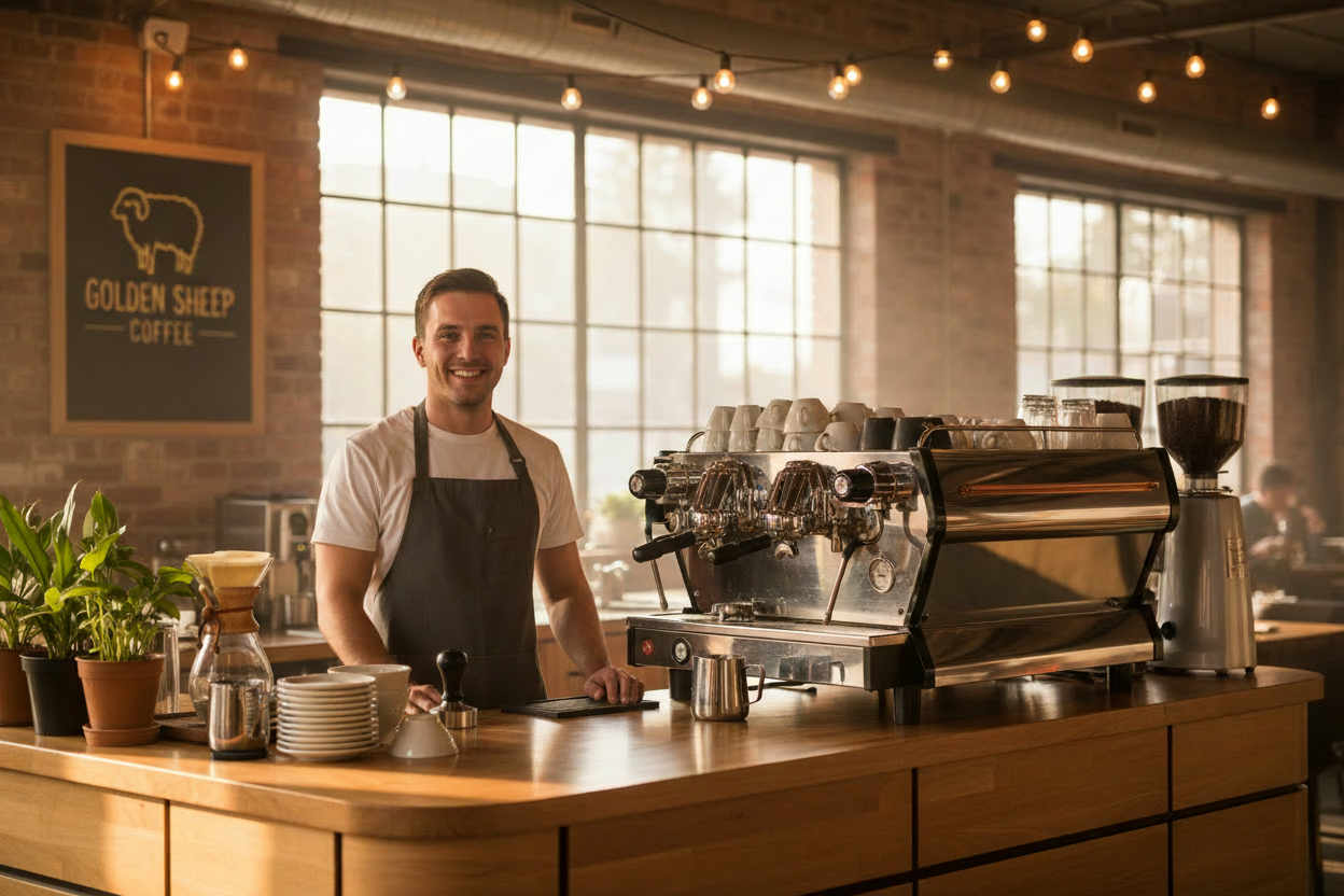 make the logo in the frame the shop logo from the website